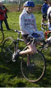 Kelly Moore racing at BSCA Cyclo Cross Championships - February 2004