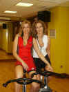 Louise Moore and Louise Smith posing for Cycling Weekly's Top 10 Racing Babes!
