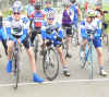 James Cartwright, Phill Pearson and Trevor Moore prior to the Victoria Parks Crits, Leamington - April 2003  Larry Hickmott